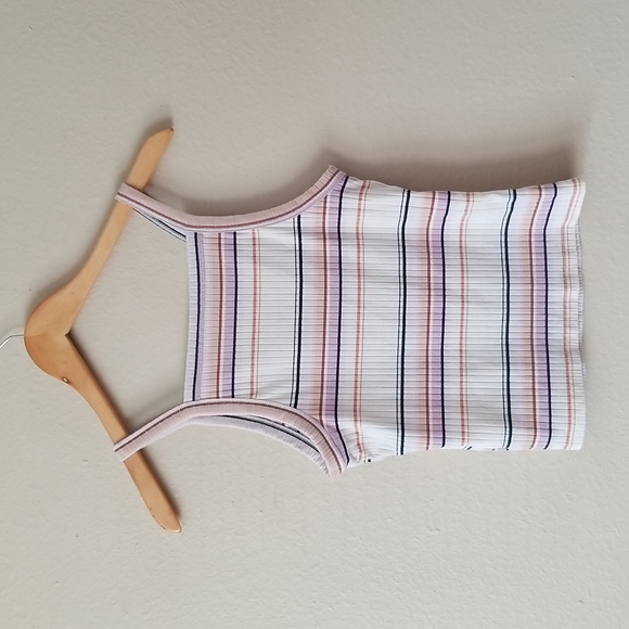 Mudd Striped Tank Crop Halter Top - Picture 6 of 6
